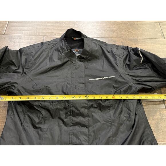 Fieldsheer FS Motorcycle Womens Black Full Zip Windbreaker Lined Jacket Size 10 - Picture 10 of 10
